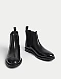 Wide Fit Leather Chelsea Boots