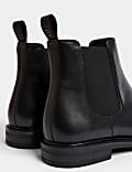 Leather Pull-On Chelsea Boots