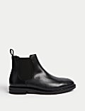 Leather Pull-On Chelsea Boots
