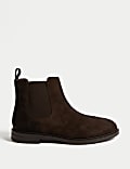 Bottines larges style Chelsea en cuir