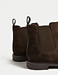 Bottines larges style Chelsea en cuir