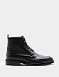 Bottines en cuir style décontracté