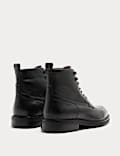 Bottines en cuir style décontracté