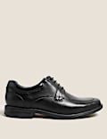 Wide Fit Leather Derby Shoes