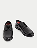 Wide Fit Leather Derby Shoes