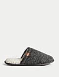 Fleece Lined Mule Slippers with Freshfeet™