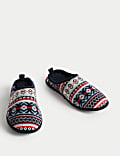 Παντόφλες-mules με μοτίβο Fair Isle και Freshfeet™