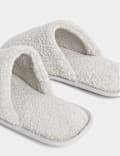 Towelling Mule Slippers with Freshfeet™