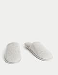 Towelling Mule Slippers with Freshfeet™