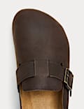 Mules en cuir