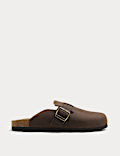 Mules en cuir