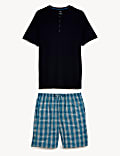 Pure Cotton Checked Pyjama Set