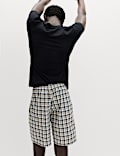 2 Pack Pure Cotton Checked Pyjama Shorts