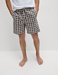 Set van 2 zuiver katoenen pyjamabroeken met print