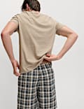 Pure Cotton Neutral Checked Pyjama Set
