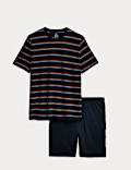 Pure Cotton Rainbow Stripe Pyjama Set