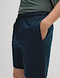 Ensemble pyjama 100 % coton à imprimé géométrique