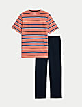 Pure Cotton Striped Pyjama Set