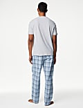 Pure Cotton Checked Pyjama Set