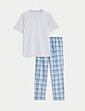 Pure Cotton Checked Pyjama Set