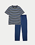 Pure Cotton Striped Pyjama Set