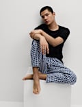 Set van 2 zuiver katoenen pyjamabroeken