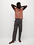 Zuiver katoenen pyjama met geometrische print