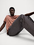 Zuiver katoenen pyjama met geometrische print