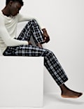 2pk Pure Cotton Checked Pyjama Bottoms