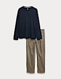 Pure Cotton Houndstooth Pyjama Set