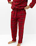 Pure Cotton Checked Christmas Pyjamas