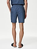 Cotton Rich Geometric Pyjama Shorts