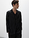 Lyocell Striped Pyjama Top