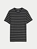 Gestreept T-shirthemdje van Supima®-katoen en modal