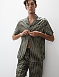 Cotton Rich Printed Pyjama Top