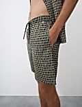 Cotton Rich Printed Pyjama Shorts