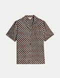 Cotton Rich Geometric Print Pyjama Top