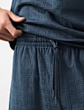 Pantalón corto de pijama de jacquard de algodón Supima®