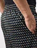 Cotton Rich Geometric Print Pyjama Bottoms