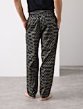 Cotton Rich Geometric Print Pyjama Bottoms
