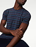 Supima® Cotton Blend Striped T-Shirt Vest