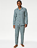 Brushed Cotton Checked Pyjama Set