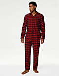 Brushed Cotton Checked Pyjama Set