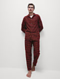 Brushed Cotton Checked Pyjama Set