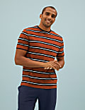 Pure Cotton Striped Loungewear Top