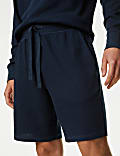 Pure Cotton Waffle Loungewear Shorts