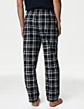 Kostkované pyžamové kalhoty ze 100% bavlny