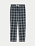 Kostkované pyžamové kalhoty ze 100% bavlny