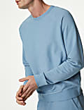 Loungewear-Sweatshirt mit hohem Baumwollanteil