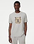 Pure Cotton Bear Graphic T-shirt